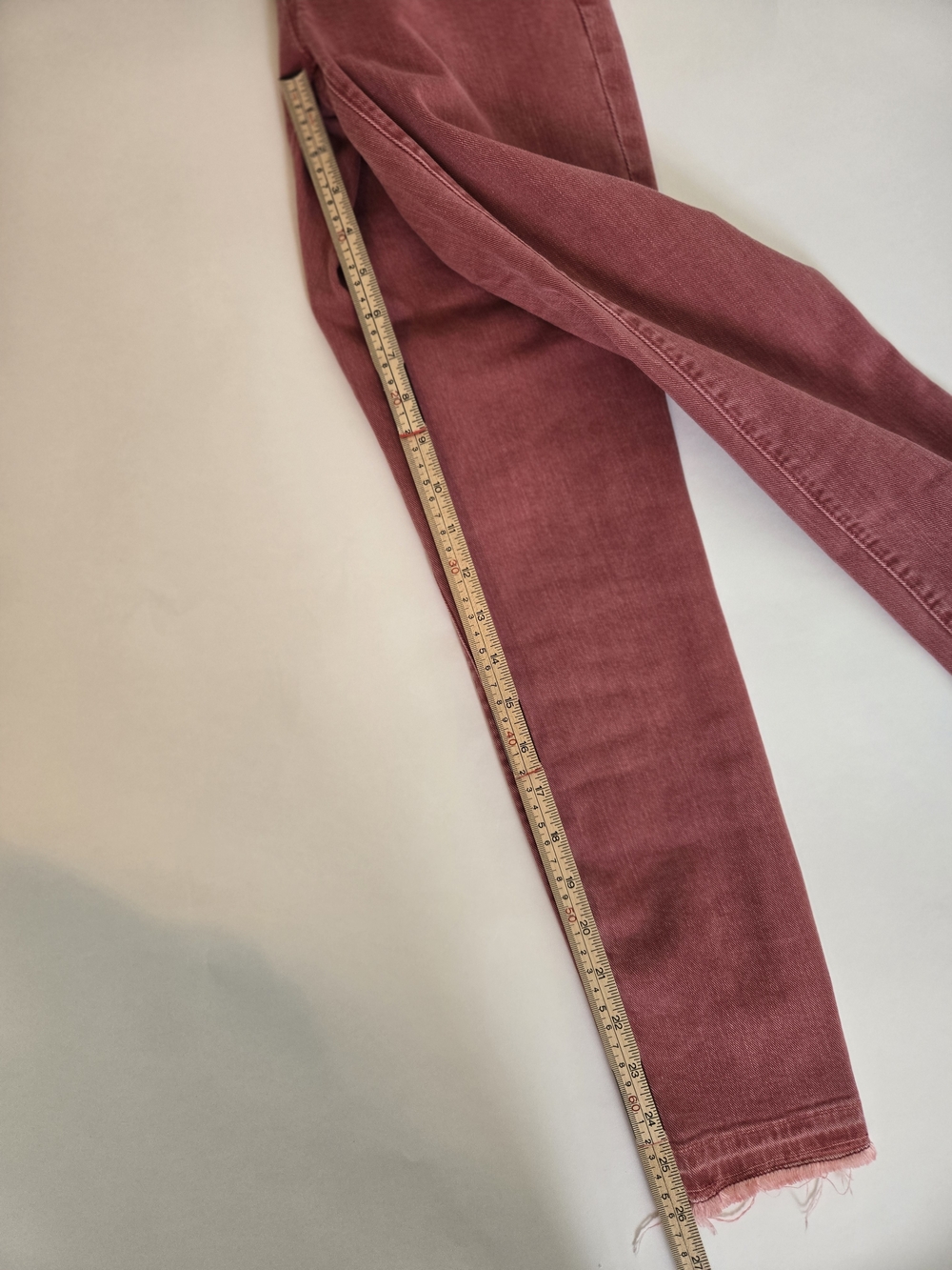 GAP High-Rise  Skinny Jeans in Dusty Rose - Frayed Ankle- 4th Of July! Women 25R - Picture 6 of 16